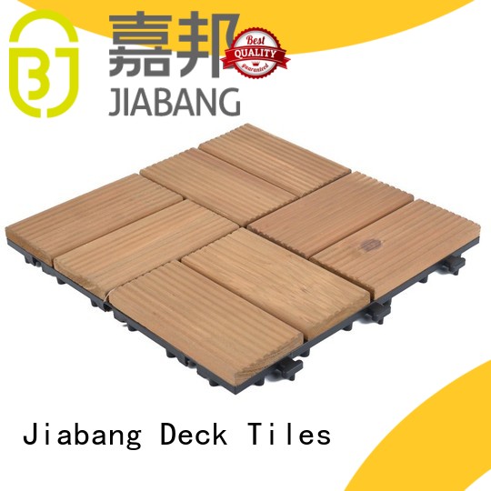 JIABANG diy wood interlocking wood deck tiles chic design for garden