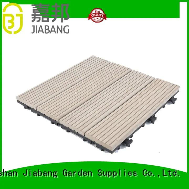 composite wood tiles pool JIABANG Brand composite deck tiles