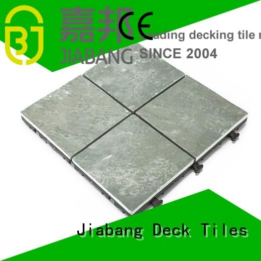 outdoor stone deck tiles slate interlocking stone deck tiles JIABANG Brand