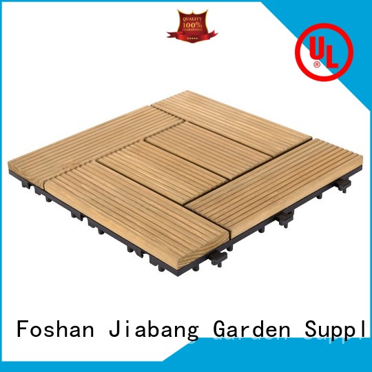 JIABANG interlocking modular wood decking flooring for garden