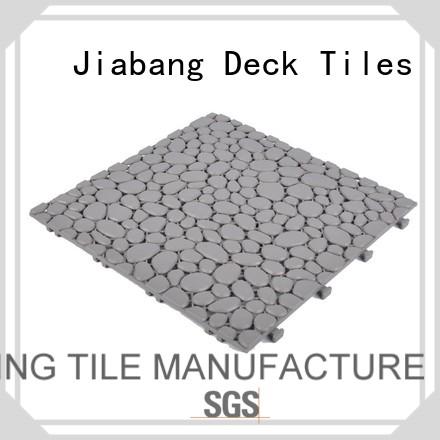 Hot floor plastic floor tiles outdoor grey JIABANG Brand